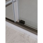 Душевая дверь в нишу CEZARES LUX 120х195 раздвижная прозрачное стекло оружейная сталь LUX-B-FS-11-120-C-GM