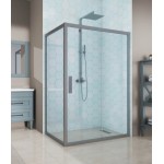 Душевой уголок Kubele DE019R 120х110х200 стекло прозрачное, профиль матовый хром, 3ащитное покрытие GuteClean Душевой уголок Kubele DE019R 120х110х200 стекло прозрачное, профиль матовый хром, 3ащитное покрытие GuteClean