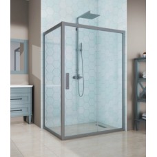 Душевой уголок Kubele DE019R 120х110х200 стекло прозрачное, профиль матовый хром, 3ащитное покрытие GuteClean Душевой уголок Kubele DE019R 120х110х200 стекло прозрачное, профиль матовый хром, 3ащитное покрытие GuteClean
