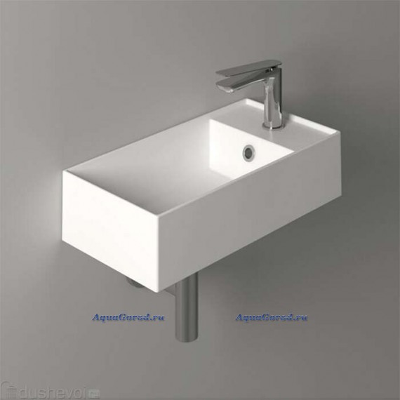 Раковина маленькая в туалет Simas Agile AG50 bi*1 50 bi прямоугольная