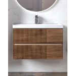 Тумба с раковиной Velvex Mondi 80 акация темная подвесная 308 акация темная/4627173210898