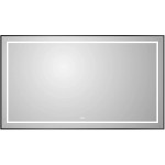 Зеркало BelBagno Kraft 80x140 с подсветкой с подогревом черный SPC-KRAFT-1400-800-LED-TCH-WARM-NERO