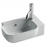 Раковина Ceramicanova Элемент (Element) 40 глянцевая белая правая CN6074L