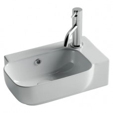 Раковина Ceramicanova Элемент (Element) 40 глянцевая белая правая CN6074L
