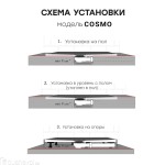 Поддон для душа Starohome Cosmo 180х90 черный матовый 62224423
