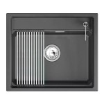 Мойка для кухни Granula Kitchen Space 60х51 прямоугольная черная 6003i шварц