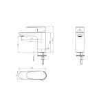 Смеситель для раковины Aquatek НИКА 90 без донного клапана оружейная сталь AQ1810BGM