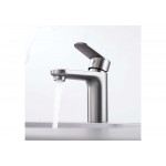 Смеситель для раковины Aquatek НИКА 90 без донного клапана оружейная сталь AQ1810BGM