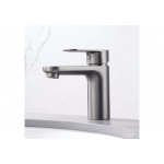 Смеситель для раковины Aquatek НИКА 90 без донного клапана оружейная сталь AQ1810BGM