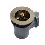 Слив-перелив для ванны Cezares 50 мм клик-клак оружейная сталь с сифоном CZR-STP3-GM