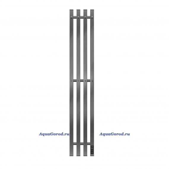 Полотенцесушитель электрический APEXTERMO Sirius лесенка 110x20 скрытое подключение справа оружейная сталь SR10113GN