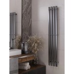 Полотенцесушитель электрический APEXTERMO Sirius лесенка 110x20 скрытое подключение справа оружейная сталь SR10113GN