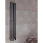 Полотенцесушитель электрический APEXTERMO Sirius лесенка 110x20 скрытое подключение справа оружейная сталь SR10113GN