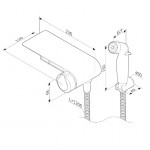 Гигиенический душ AM.PM X-Joy со смесителем с внутренней частью черный F0H85A822 