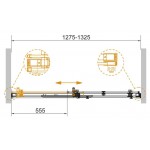 Душевая дверь в нишу CEZARES STYLUS-SOFT с доводчиками 130х195 раздвижная прозрачное стекло хром STYLUS-SOFT-BF-1-130-C-Cr