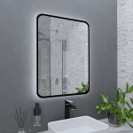 Зеркало Grossman Elegans-норма Black 70 с подсветкой и антизапотевателем 1770802