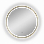Зеркало Континент Tior Gold 60х60 с подсветкой золото ЗЛП5185