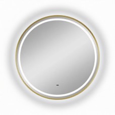 Зеркало Континент Tior Gold 60х60 с подсветкой золото ЗЛП5185