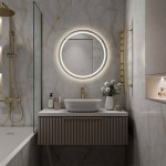 Зеркало Континент Tior Gold 60х60 с подсветкой золото ЗЛП5185