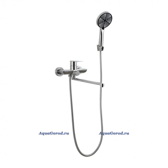 Смеситель для ванны Frap H806 настенный сатин F22806