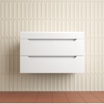 Тумба под умывальник Style Line Остин 80 подвесная белая эмаль plus ЛС-00002403