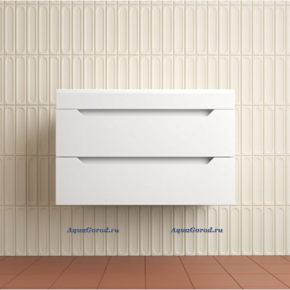 Тумба под умывальник Style Line Остин 80 подвесная белая эмаль plus ЛС-00002403