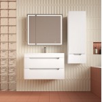 Тумба под умывальник Style Line Остин 80 подвесная белая эмаль plus ЛС-00002403