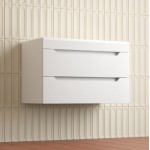 Тумба под умывальник Style Line Остин 80 подвесная белая эмаль plus ЛС-00002403