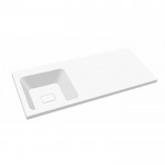 Мебельная раковина Madera Kamilla 120 L над стиральной машиной белый, комплект кронштейнов 4627173210027