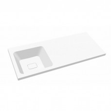 Мебельная раковина Madera Kamilla 120 L над стиральной машиной белый, комплект кронштейнов 4627173210027