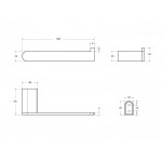 Держатель туалетной бумаги Cezares STYLUS-PH-NOP черный Держатель туалетной бумаги Cezares STYLUS-PH-NOP черный