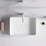 Раковина RGW накладная GS-20 50 см белая, прямоугольная