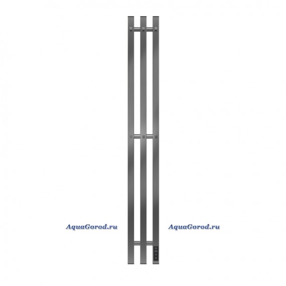 Полотенцесушитель электрический APEXTERMO Sirius 110x15 стальной подключение справа оружейная сталь SR10112GN