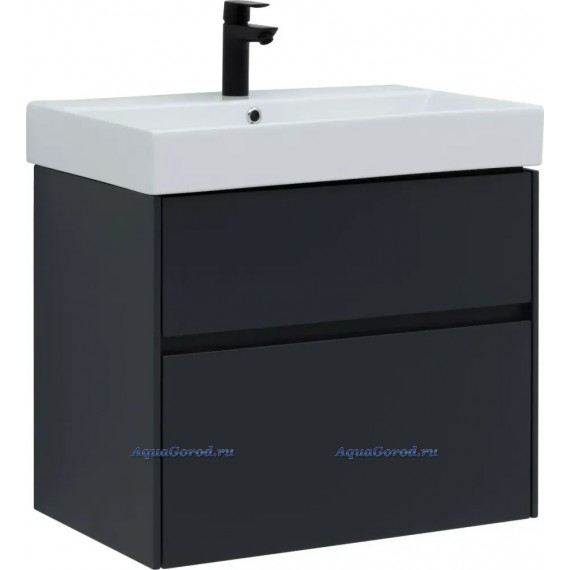 Тумба под умывальник Aquanet Бруклин 70 антрацит матовый 00310141
