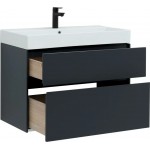 Тумба под умывальник Aquanet Бруклин 70 антрацит матовый 00310141