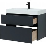 Тумба под умывальник Aquanet Бруклин 70 антрацит матовый 00310141