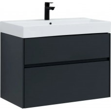 Тумба под умывальник Aquanet Бруклин 85 антрацит матовый 00310142
