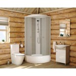 Душевая кабина Niagara Promo 90x90 раздвижная матовое стекло белый профиль P90/26/MT