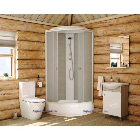 Душевая кабина Niagara Promo 90x90 раздвижная матовое стекло белый профиль P90/26/MT