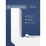 Унитаз-моноблок STWORKI Олланд напольный с микролифтом безободковый белый S01406WH