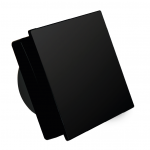 Накладной вентилятор Seicoi Floxy Design 100 Matt Black Glass SMAD04-01G матовый черный 21-0007-568