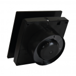 Накладной вентилятор Seicoi Floxy Design 100 Matt Black Glass SMAD04-01G матовый черный 21-0007-568