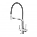 Смеситель для кухни Rose с гибким изливом хром R658