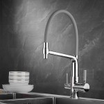 Смеситель для кухни Rose с гибким изливом хром R658