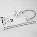 Смеситель для кухни Rose с гибким изливом хром R658