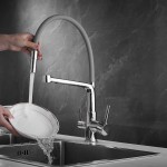 Смеситель для кухни Rose с гибким изливом хром R658