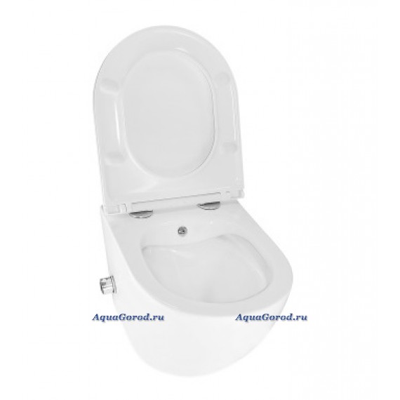 Унитаз подвесной AZARIO Grado AZ-046E-NR безободковый, с микролифтом, с биде