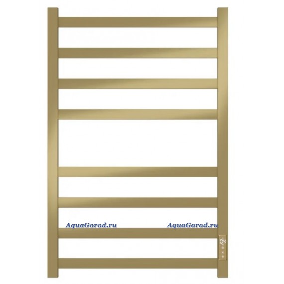 Полотенцесушитель электрический APEXTERMO Terra TR00185GL 80x55 см, подключение справа, слева, матовое золото, лесенка Полотенцесушитель электрический APEXTERMO Terra TR00185GL 80x55 см, подключение справа, слева, матовое золото, лесенка