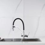 Смеситель для кухни Shevanik хром/черный S278