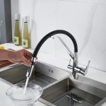 Смеситель для кухни Shevanik хром/черный S278